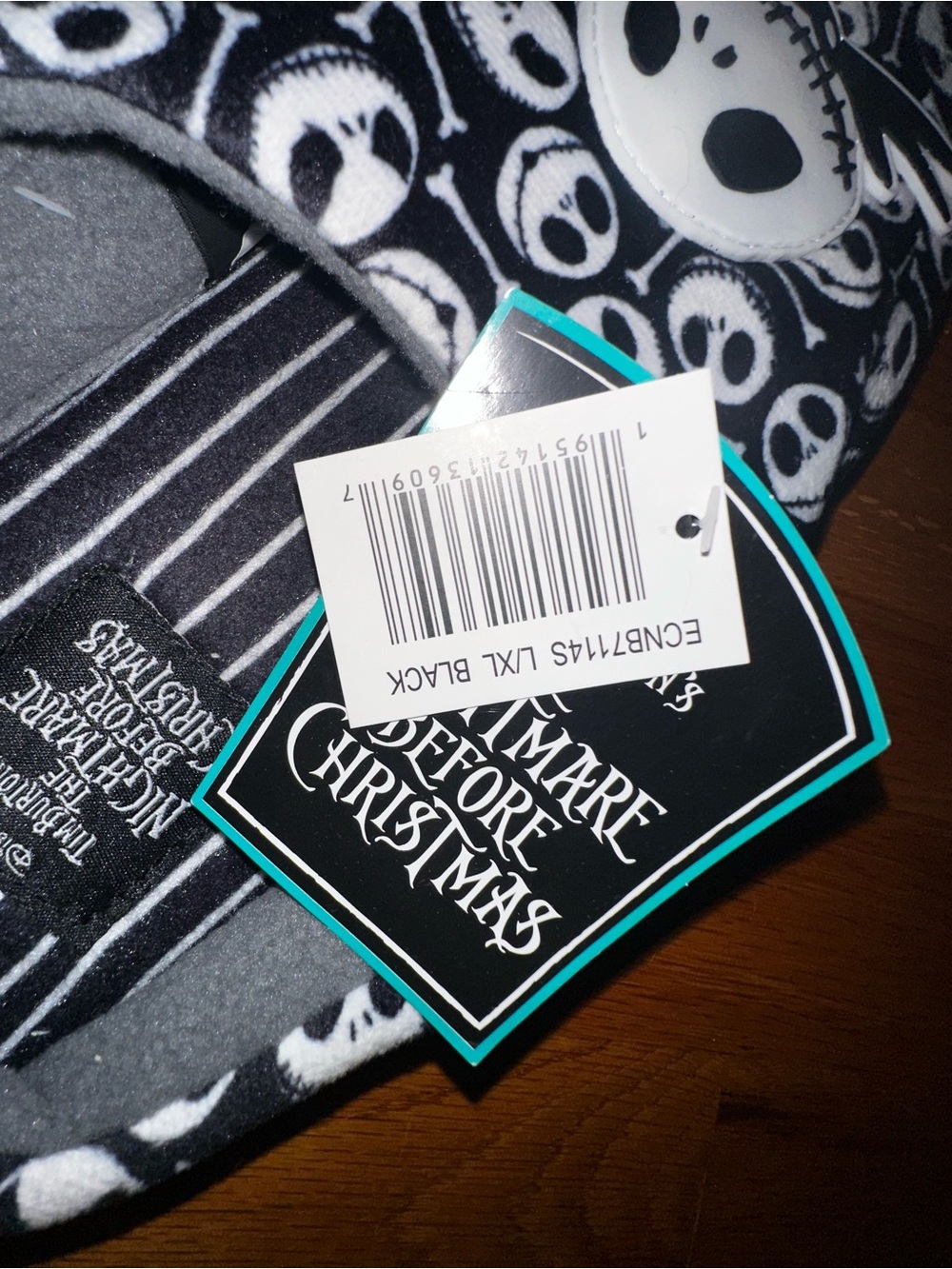Disney The Nightmare Before Christmas Jack Skellington Allover Print Slippers - Picture 2 of 3